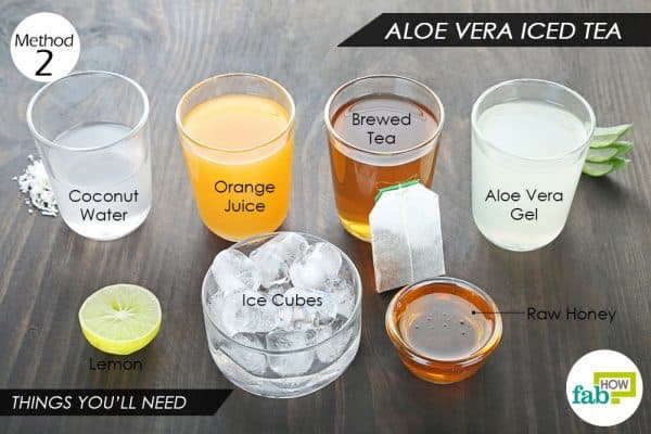 things you ll need to make aloe vera tea