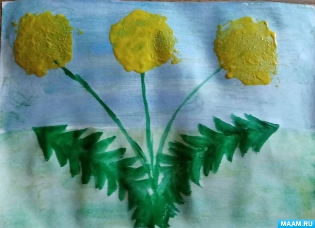 Рисование одуванчики в траве. Одуванчик методом тычка. Рисование одуванчиков мятой бумагой. Рисование «носит одуванчик желтый сарафанчик» тычкование. Рисование «одуванчики в траве» (восковые мелки)малыши.